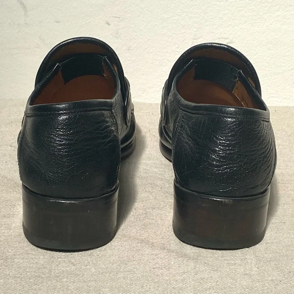 Gucci black brass horsebit union jack uk flag metallic loafers size 5 - Picture 8 of 11